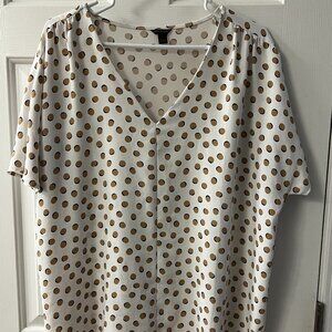 Ann Taylor Polka Dot Top